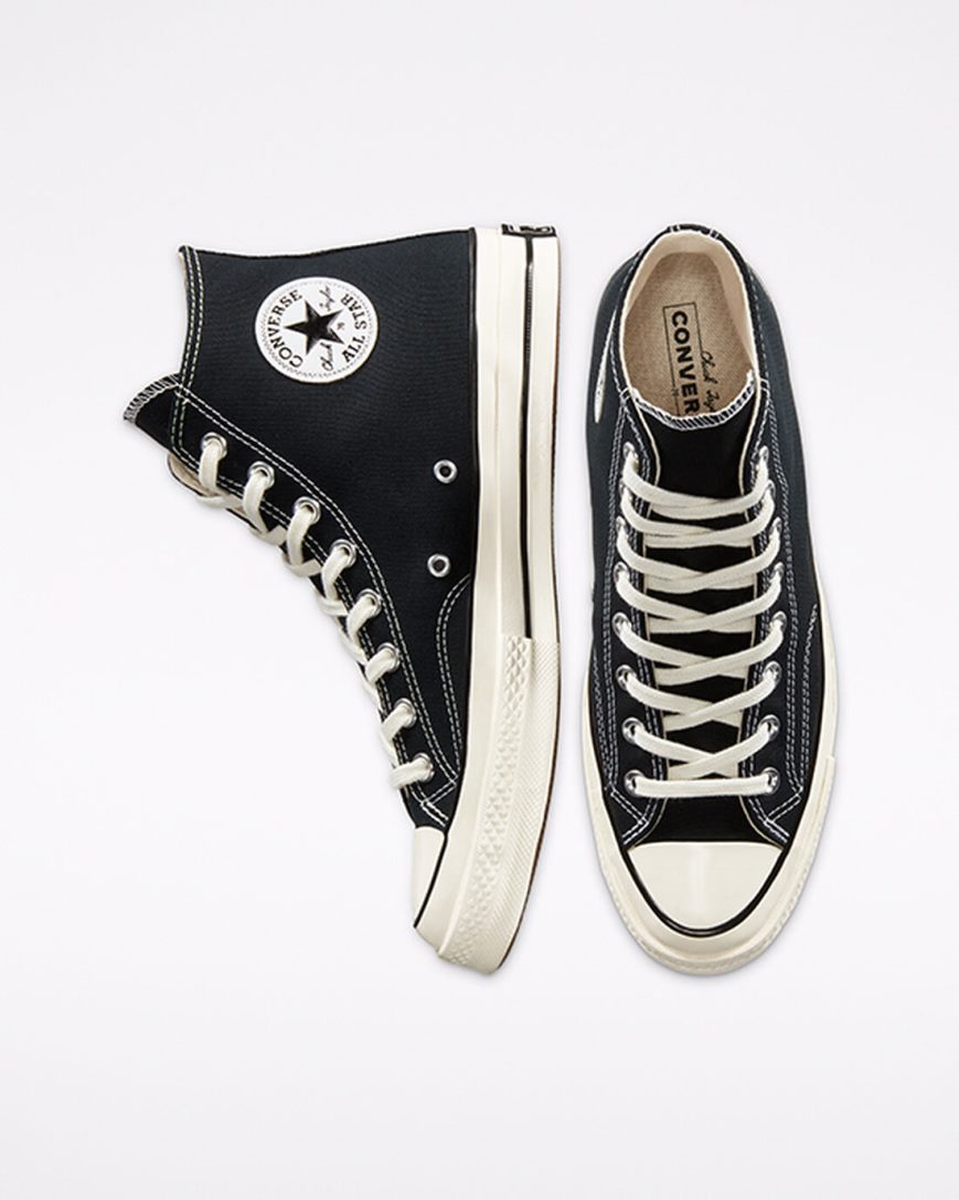 Tenisi Inalti Barbati Converse Chuck 70 Vintage Panza Negrii | RO LSYTR651